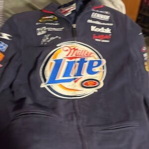 Vintage Rusty Wallace  / Miller Lite Nascar jacket By Chase Authentics